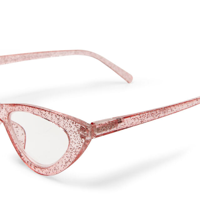 OCCHIALE MODELLO GATTO GLITTER ROSA GRADAZ. 2.00