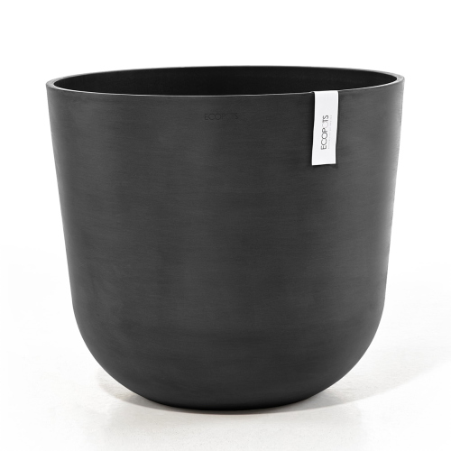 Vaso Rotondo Oslo D55 H47.90 cm Grigio Scuro ECOPOTS