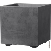 Vaso Fioriera Millennium R Cube 25x25 cm Antracite Deroma