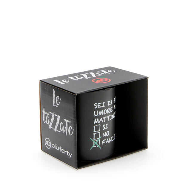 MUG TAZZA NERA SEI DI BUON UMORE