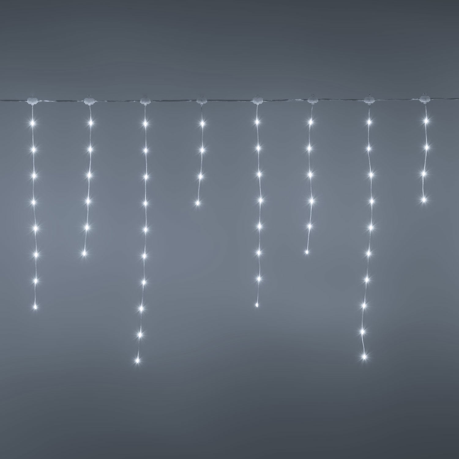 CASCATA LUMINOSA ICE LIGHT 512CM H75CM 224 LED BIANCO FREDDO
