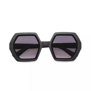 OCCHIALE DA SOLE PREMIUM ESAGONALE EMMA NERO