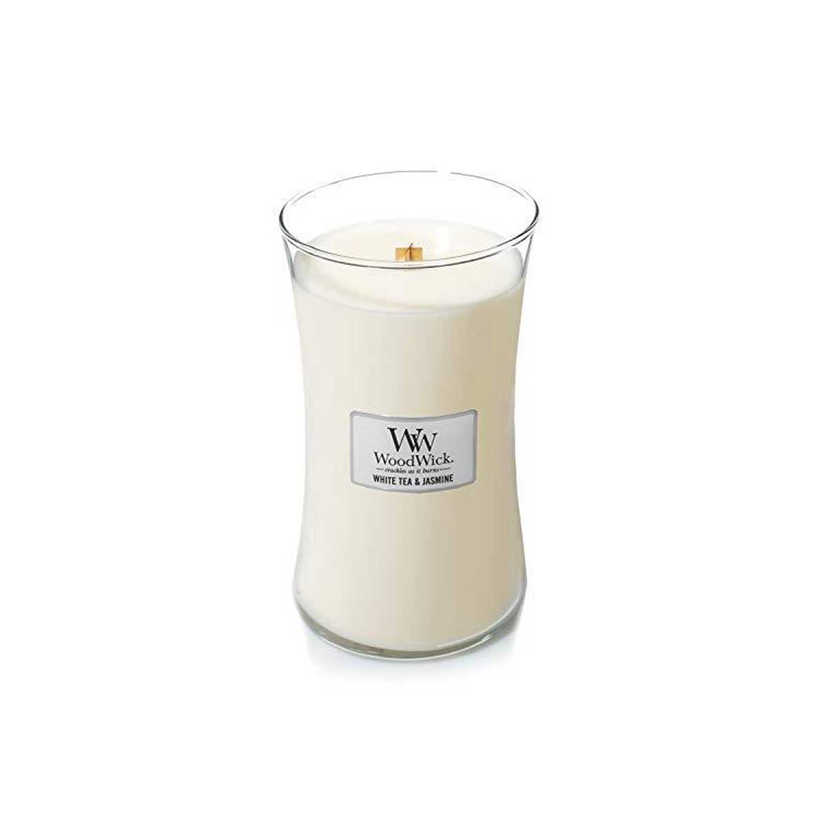 BOUGIE SABLIER GRAND POT THÉ BLANC & JASMIN