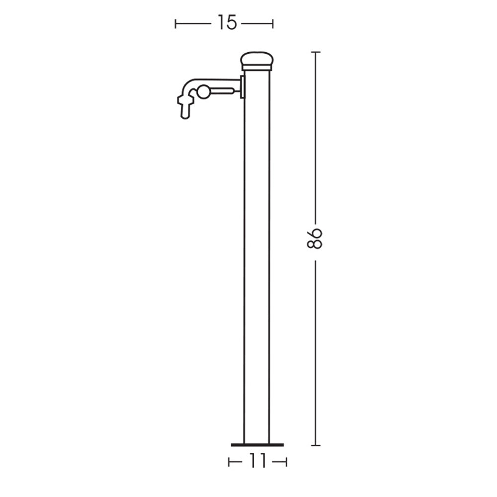FONTANA SLIM A COLONNA VERDE