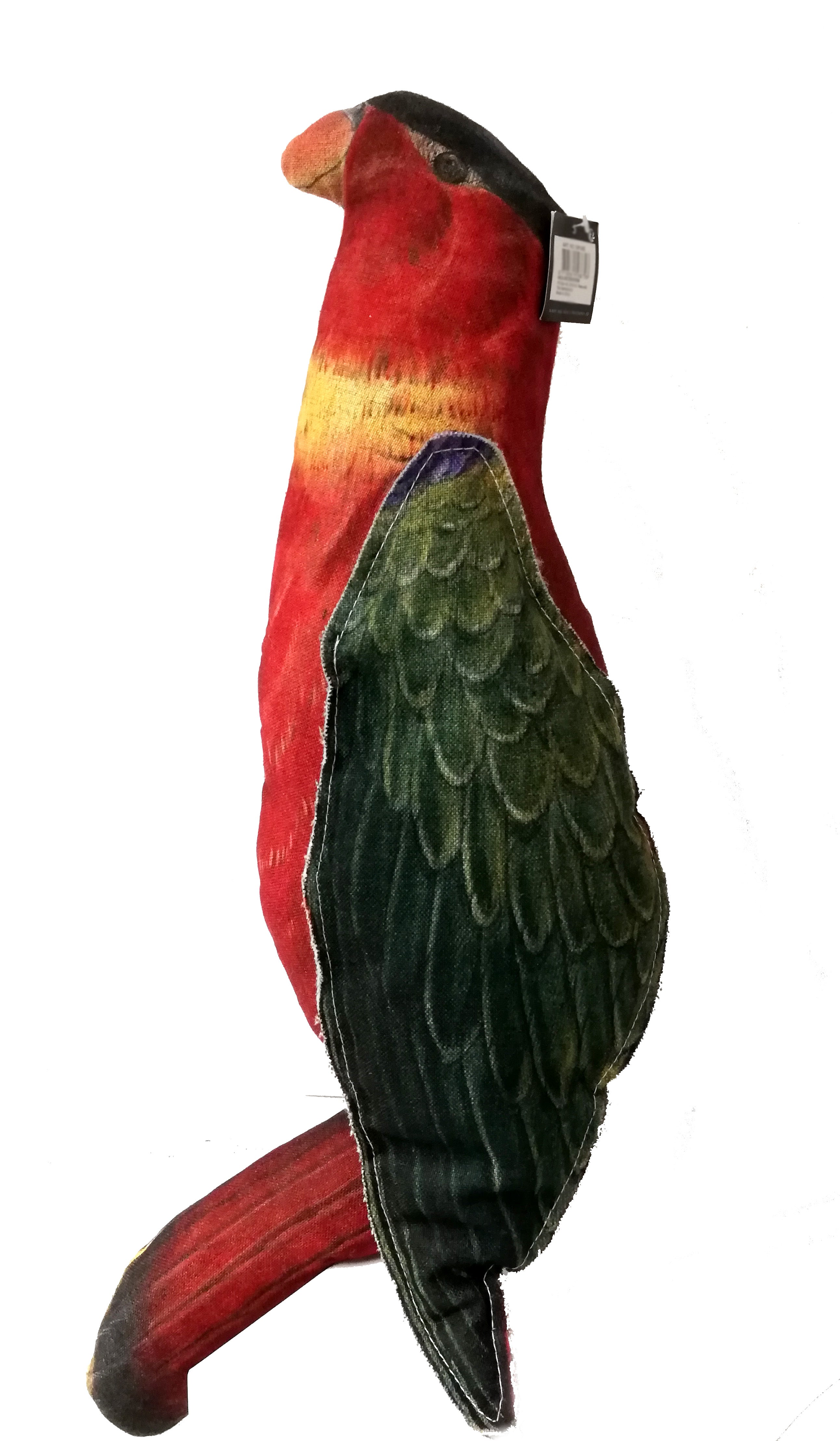 CUSCINO A FORMA DI PAPPAGALLO 80X25 CM ROSSO