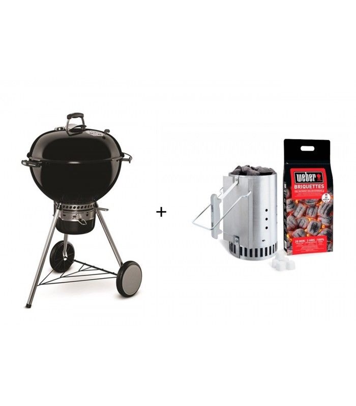 BARBECUE A CARBONE MASTER TOUCH+KIT CIMINIERA 57 CM NERO
