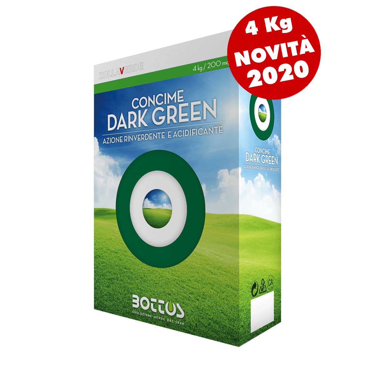 CONCIME PER PRATO DARK GREEN 11-0-0 ZOLLAVERDE 4KG