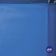 LINER PER PISCINE IN ACCIAIO OVALI BLU - 40/100 - 730 X 375 X 120 CM