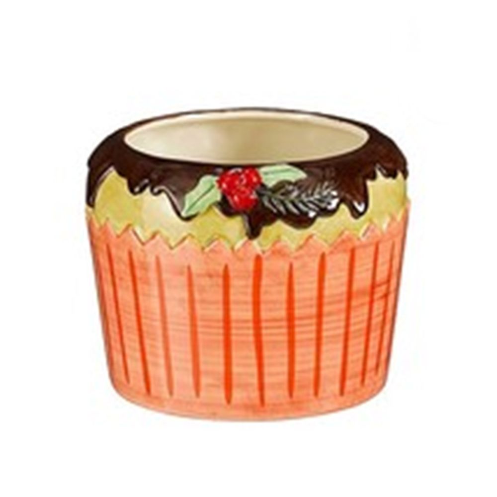 Contenitore Cupcake H.14 D.18 cm Marrone