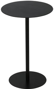 Tavolino rotondo decorativo in metallo, 35 x 53 cm, nero