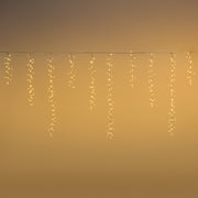 CASCATA LUMINOSA ICE CLUSTER LIGHT 340XH80CM 576 LED BIANCO CALDO