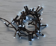 LUCI DI NATALE CATENA CON 50 LED BIANCO GHIACCIO 7.50MT