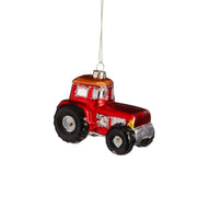 Pendente Trattore 9,5x5x7 cm Rosso