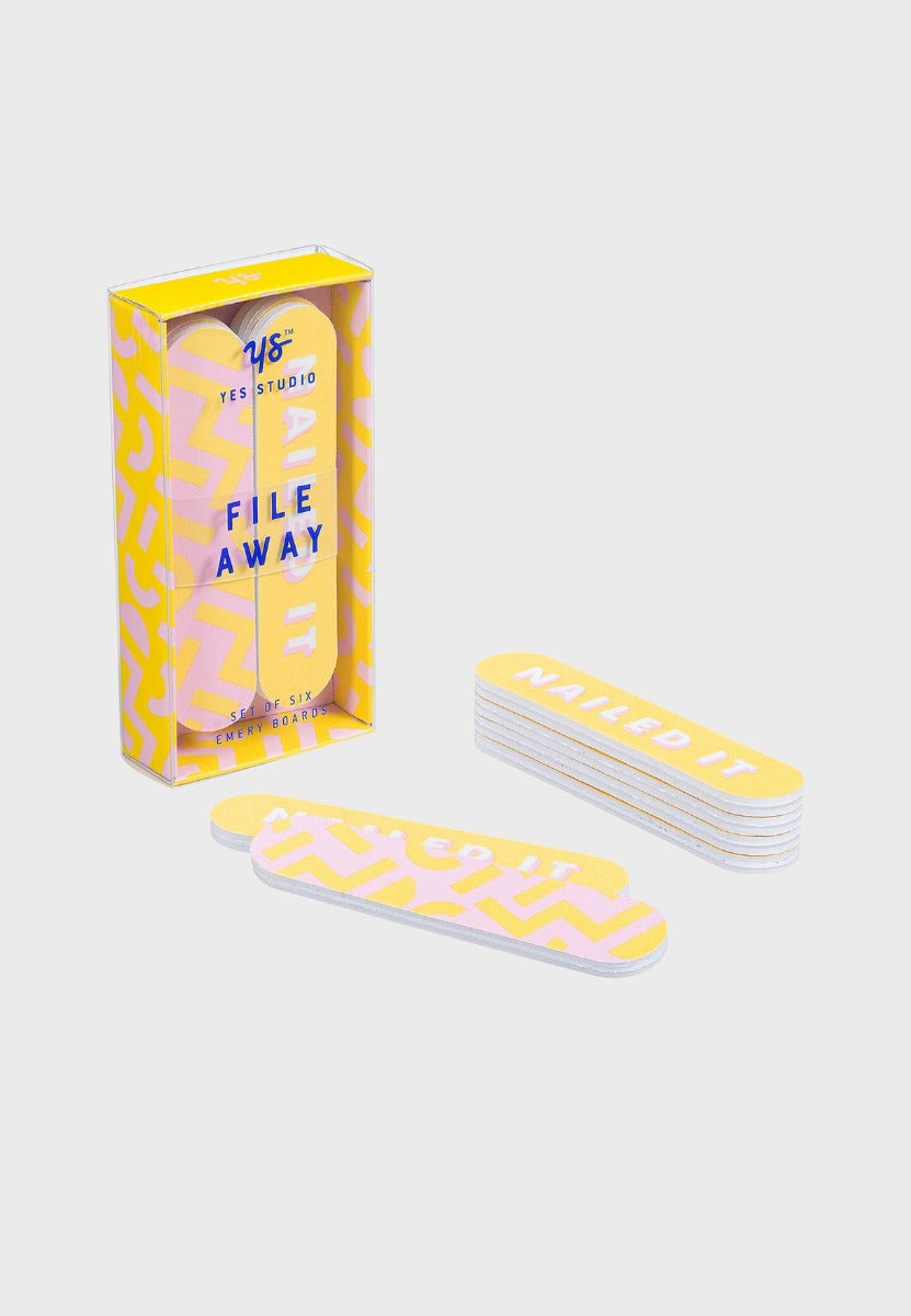 SET 6 LIME NAIL SALON GIALLO/ROSA