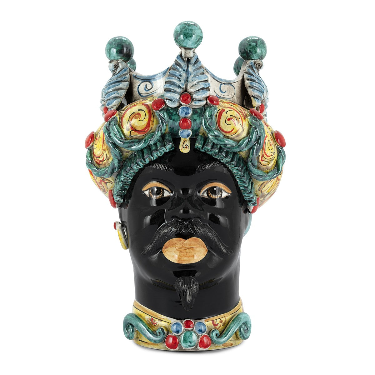 VASO TESTA DI MORO MAN BAROQUE TRAD 45 CM VERUS BY ABHIKA