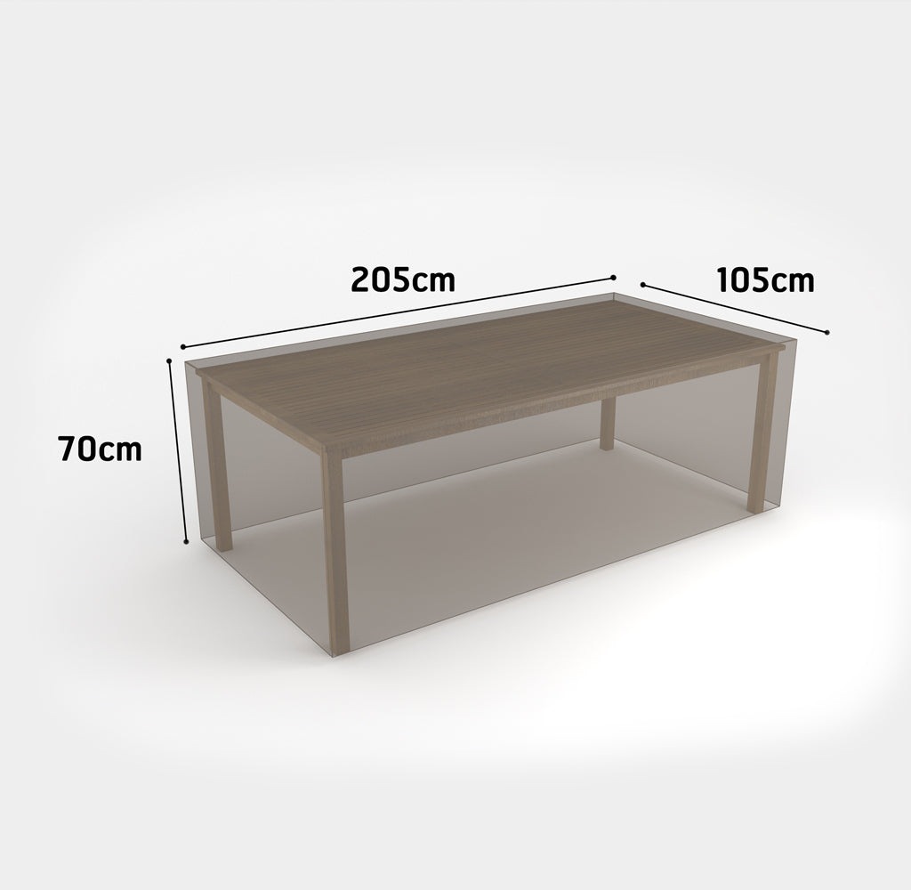 COPERTURA PER TAVOLO RETTANGOLARE 205X105X70 MT