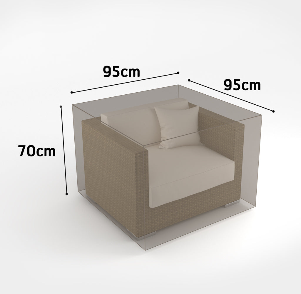 COPERTURA PER POLTRONA 1 POSTO 95x95x70 MT
