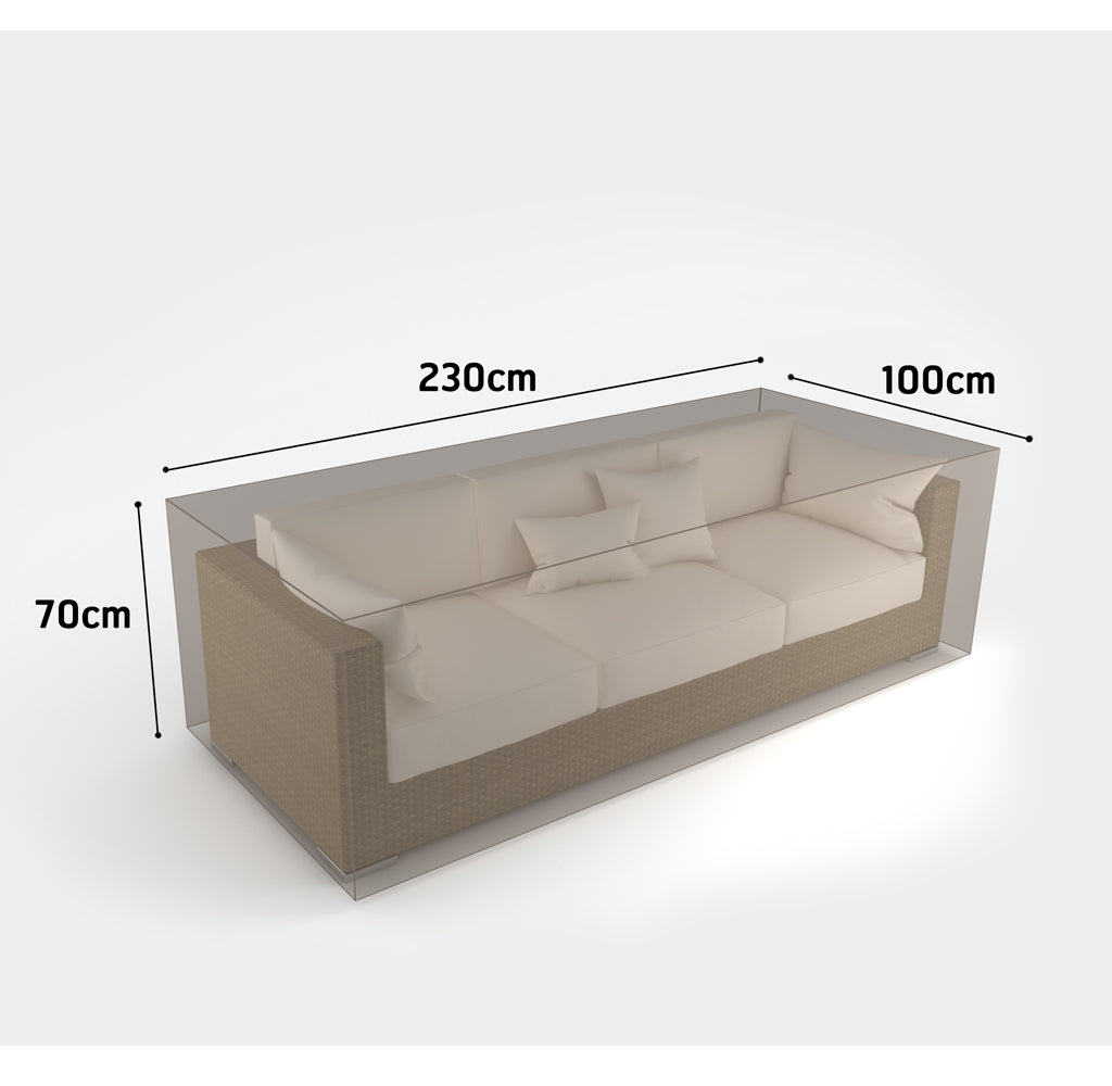 COPERTURA PER POLTRONA 3 POSTI 230x100x70 MT