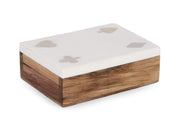 Decorazione Carte Fortune 11,3x8,3x3cm Bianco Bizzotto