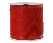 Nastro decorativo glitter lunghezza 270 cm altezza 6,3 cm rosso Peraga Christmas