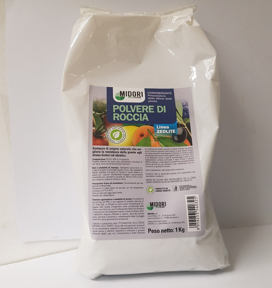 ZEOLITE 1KG POLVERE ROCCIA POTENZIATORE DIFESE NATURALI
