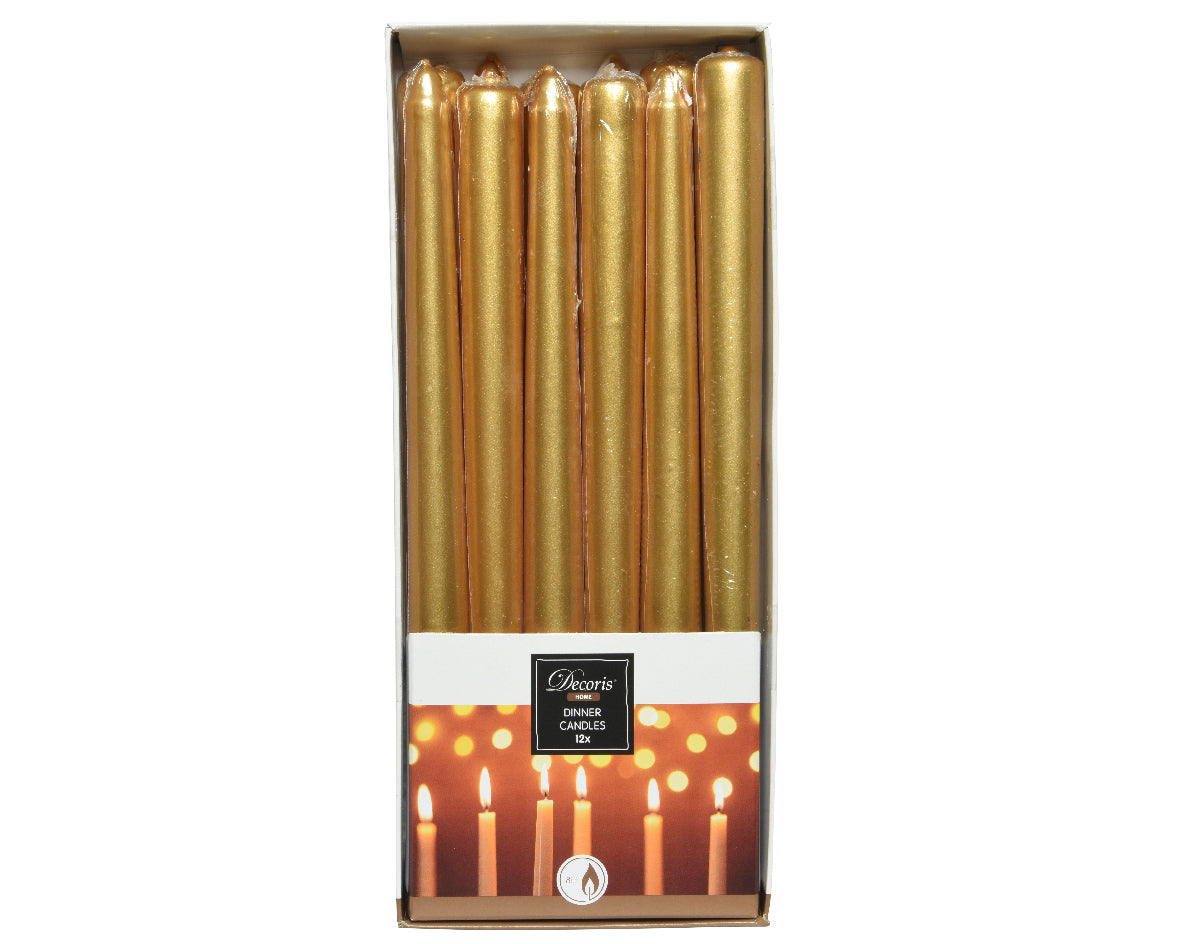 12 Candele Oro 2cm