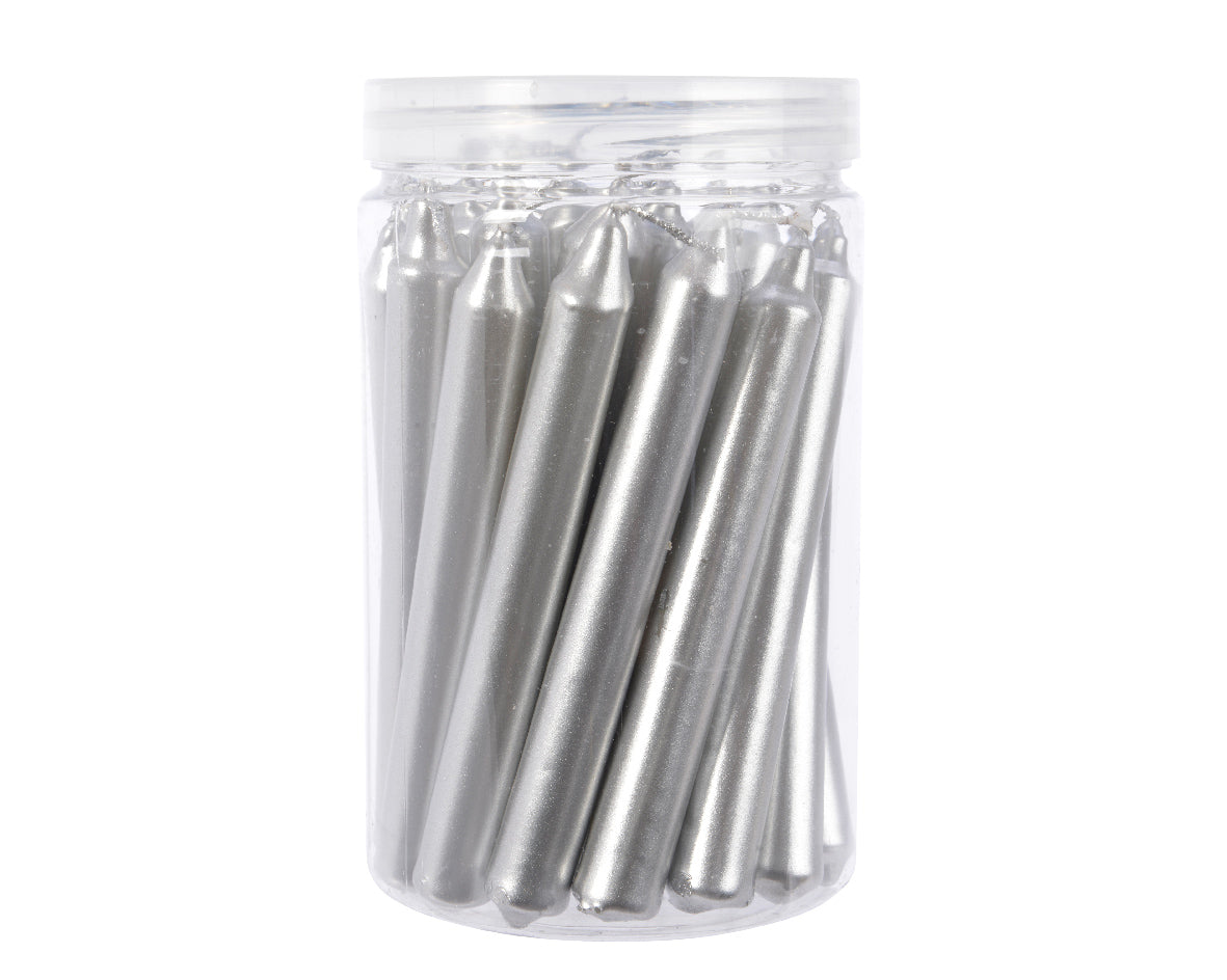 22 CANDELE NATALIZIE ARGENTO H.10.50