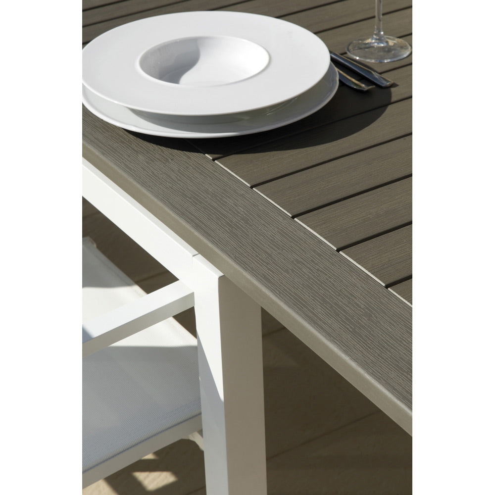 TAVOLO CARLOS ALLUNGABILE 200/280X100X75 CM BIANCO/TORTORA