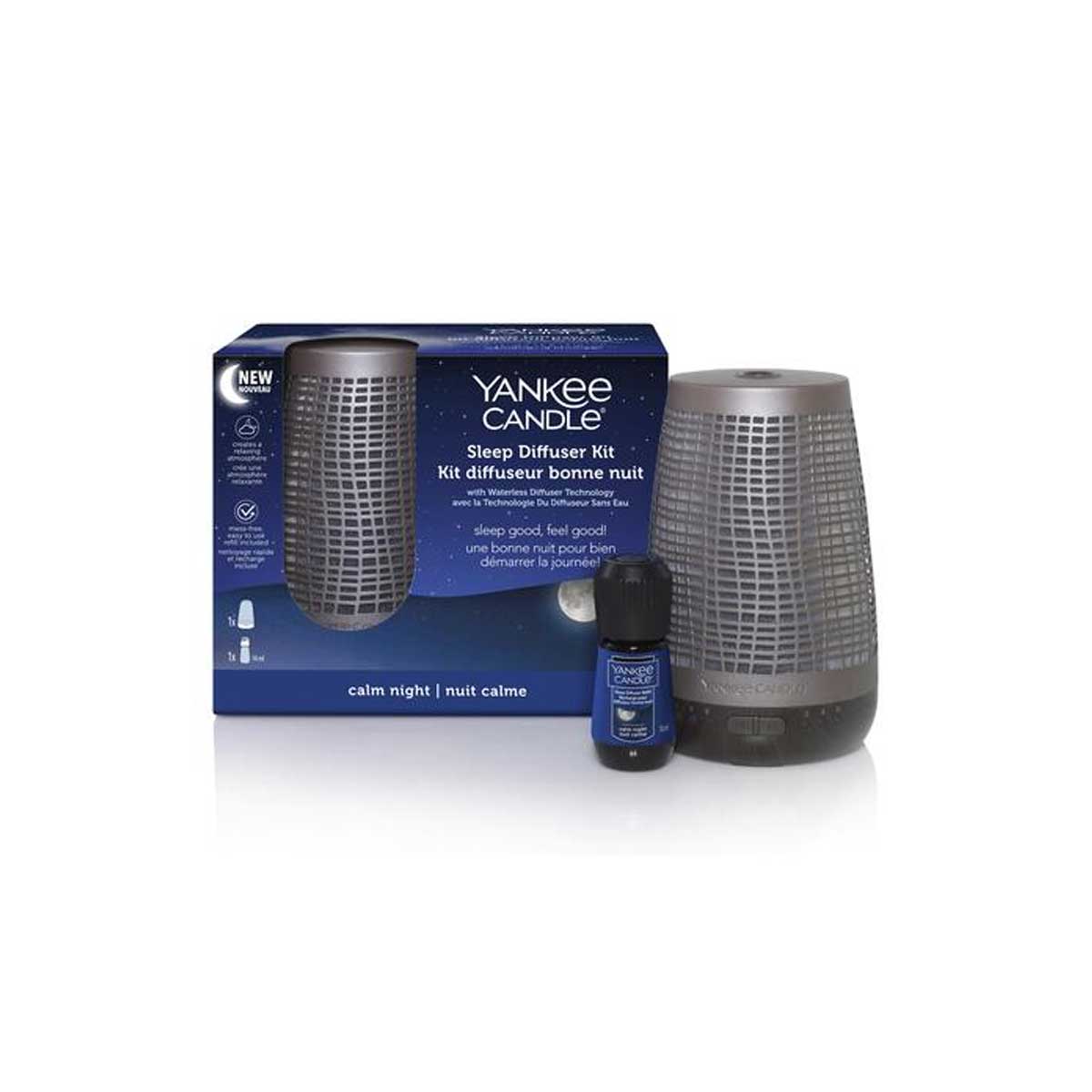 KIT DIFFUSORE AROMATERAPIA PER IL SONNO BRONZO+AROMA CALM NIGHT