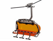 SEGGIOLA ARANCIONE 6 POSTI PER FUNIVIA
