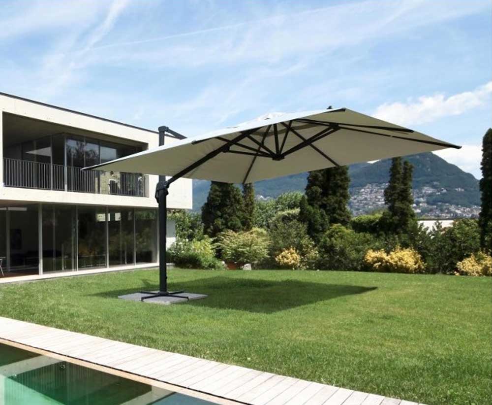 OMBRELLONE INCLINABILE 4X4 BERLINO GRIGIO CHIARO