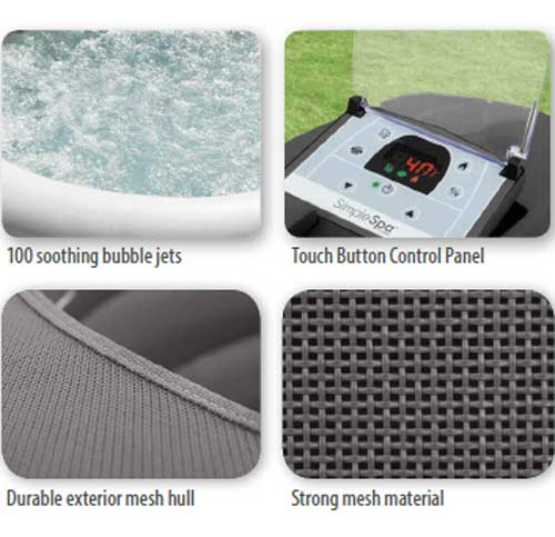 IDROMASSAGGIO INTEX SIMPLE SPA Ø196XH66CM