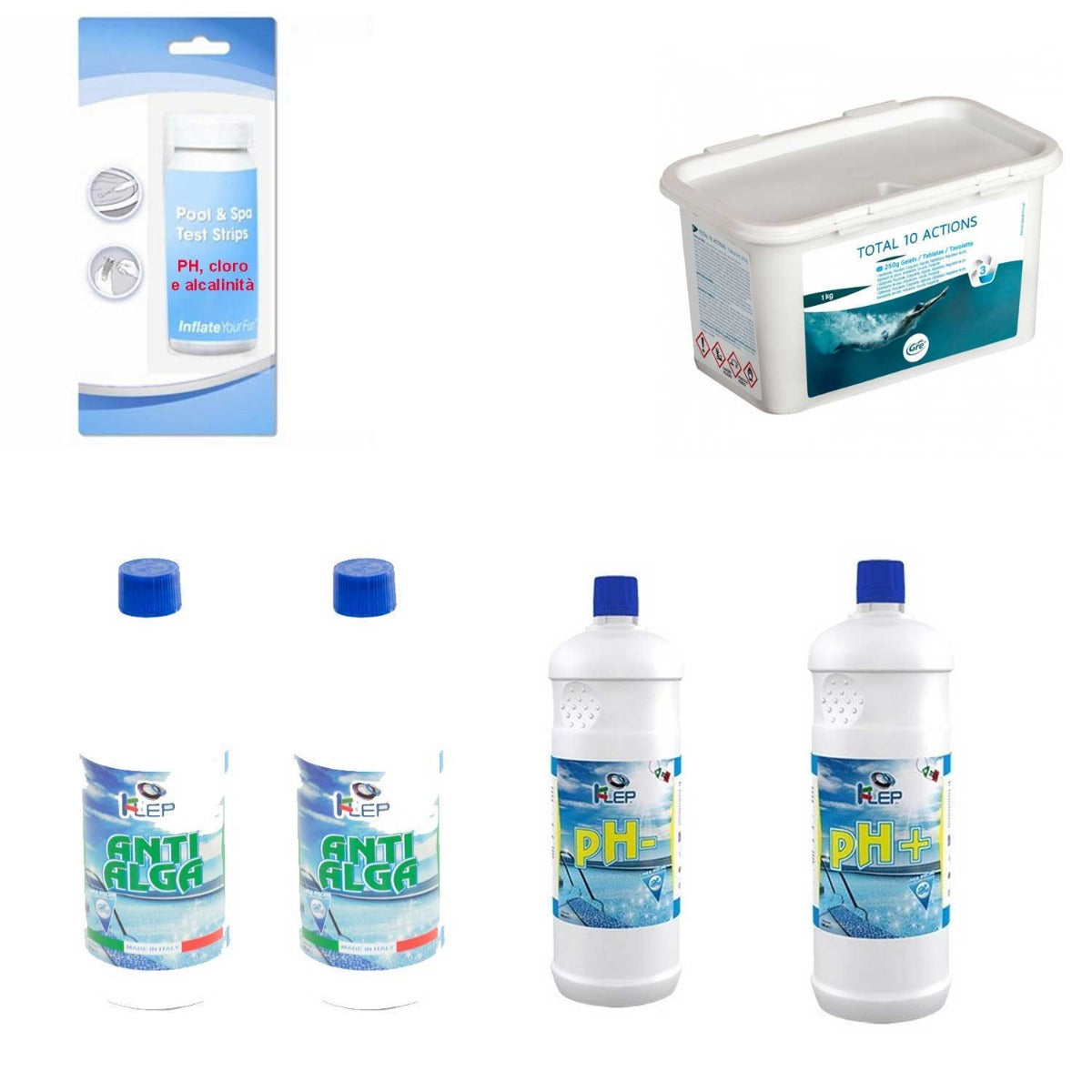 KIT MANTENIMENTO PRIMA PISCINA SUPERIORE A 10 METRI CUBI