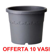 OFFERTA 10 VASO ALGARVE CILINDRO 35CM ANTHRACITE
