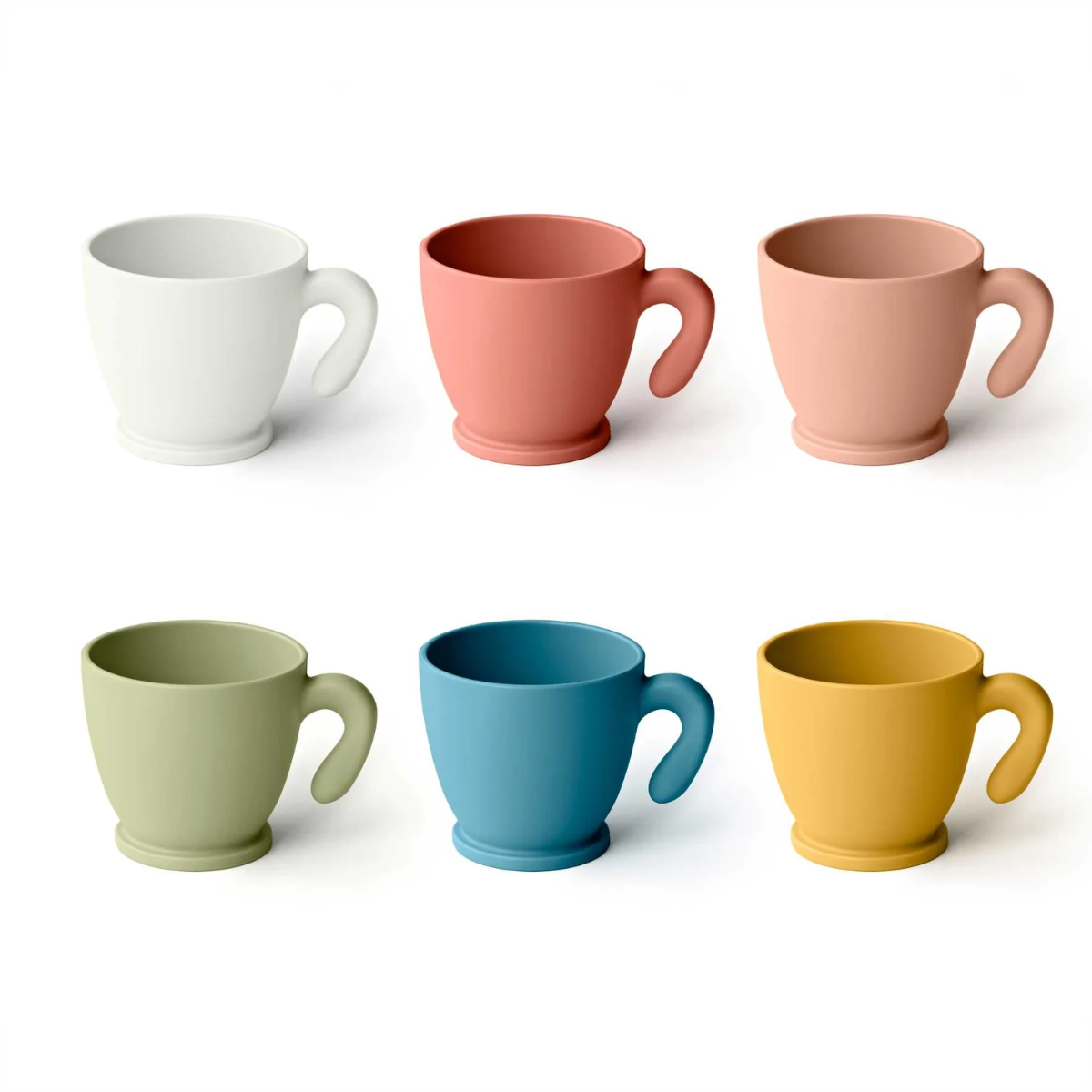 SET 6 TAZZINE CAFFÈ COFFEE POP CHEF LINE MULTICOLORE