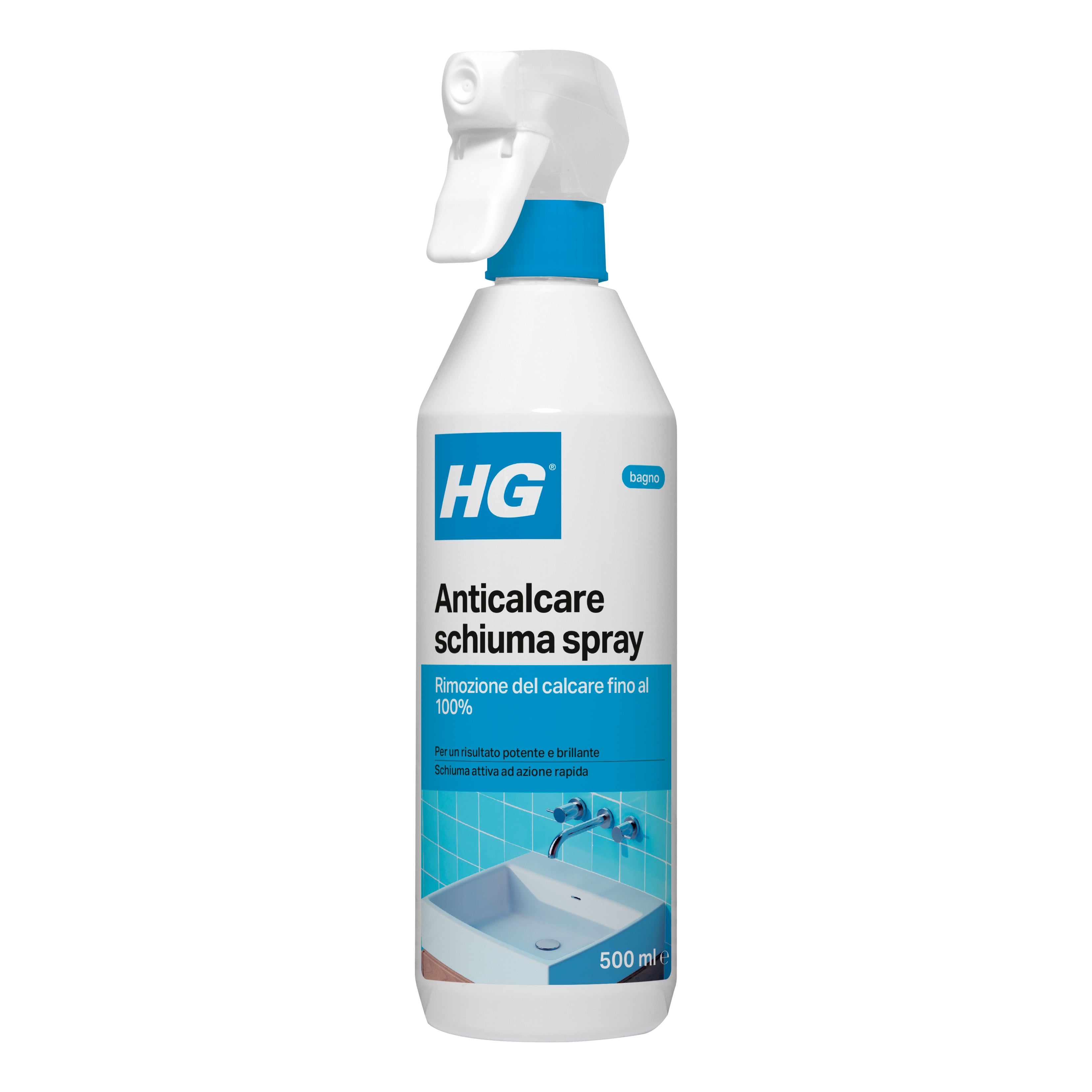 Spray anticalcaire HG avec mousse 500 ml