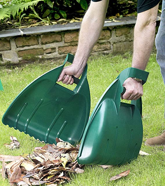 KIT 2PZ RACCOGLI-FOGLIE MANUALE VERDE