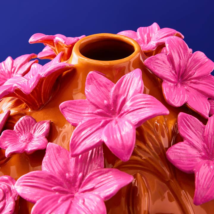 Vaso Verano 34 x 29.5 cm Arancione Rosa Terracotta