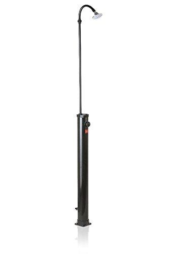 DOCCIA SOLARE ROTONDA CON MISCELATORE 9 L NERO