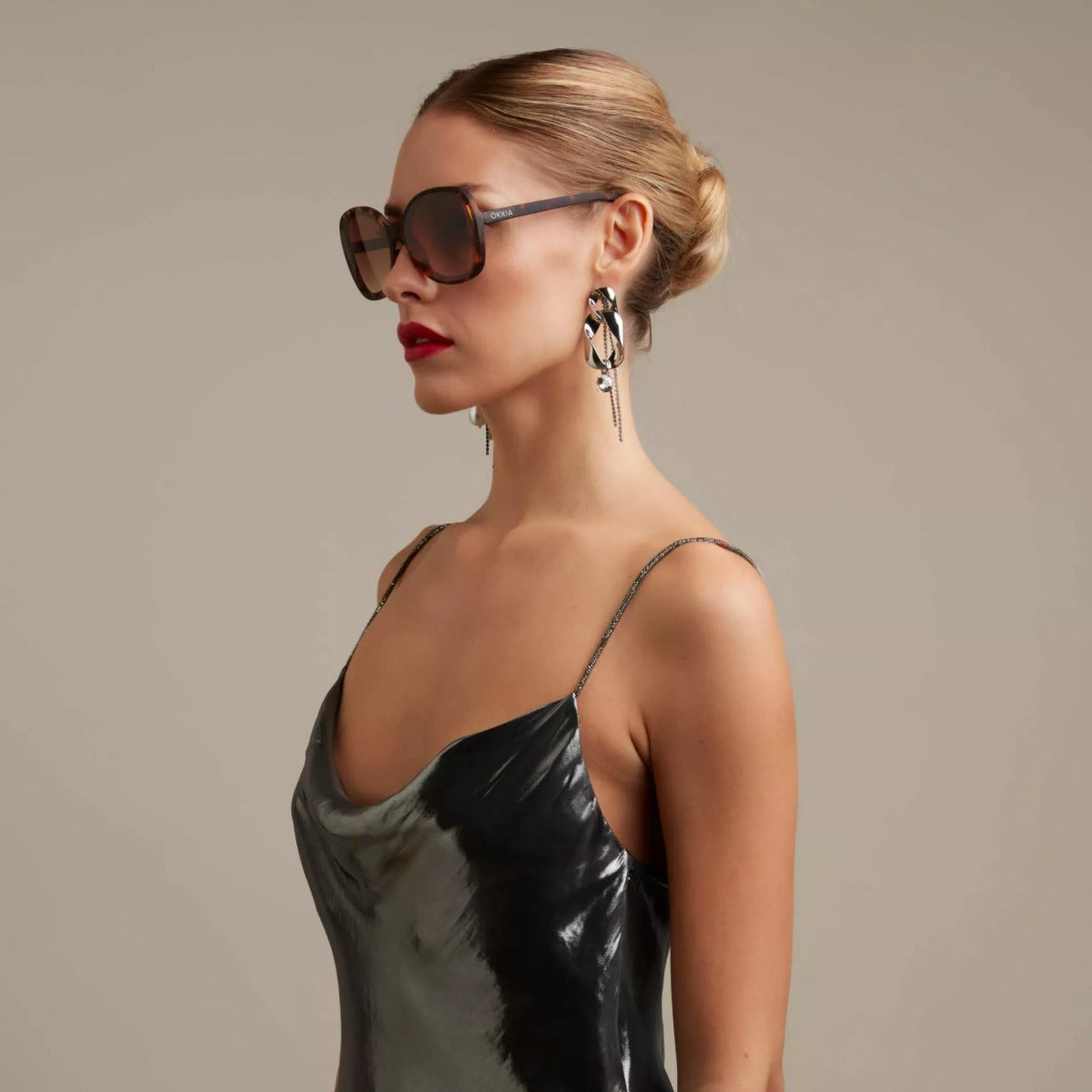 OCCHIALE DA SOLE MODELLO ANNA BUTTERFLY CLASSIC HAVANA