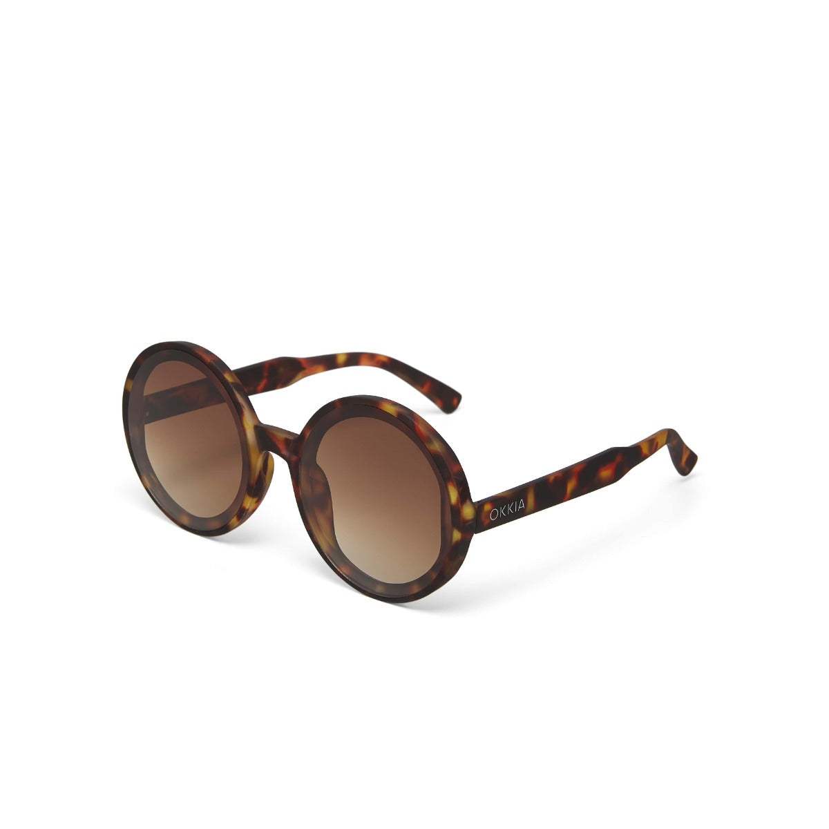 OCCHIALE DA SOLE MODELLO MONICA ROUND CLASSIC HAVANA