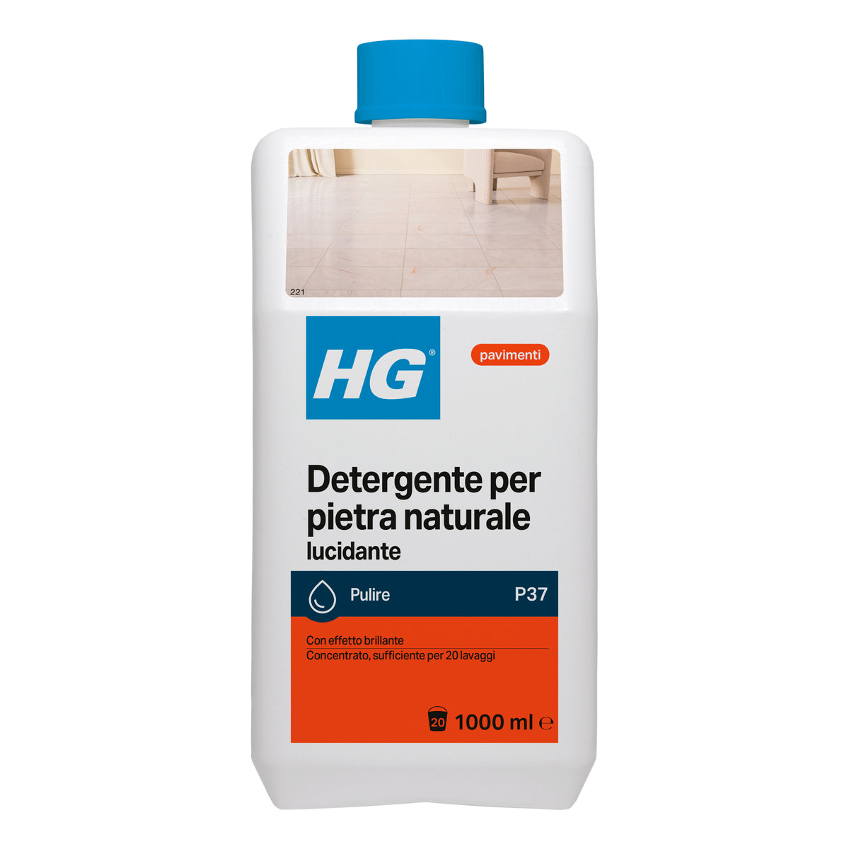 HG PULITORE RIDONA LUCENTEZZA PER PIETRA NATURALE 1 L