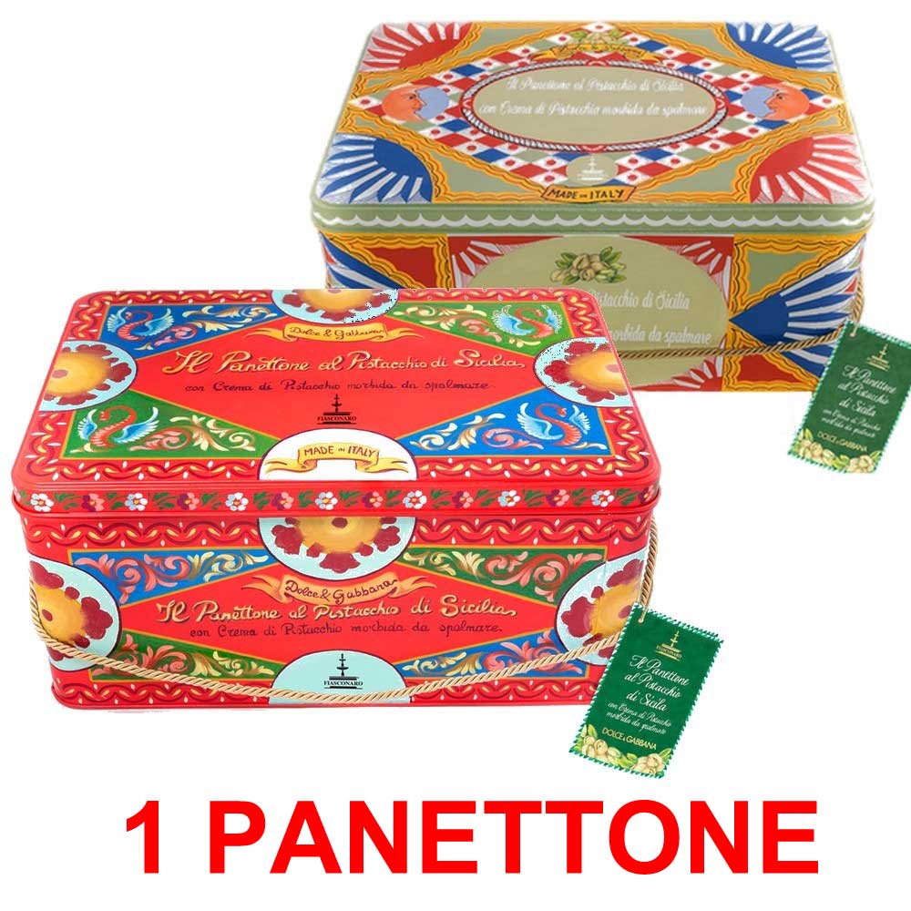 PANETTONE ARTIGIANALE DOLCE&GABBANA AL PISTACCHIO DI SICILIA 1KG