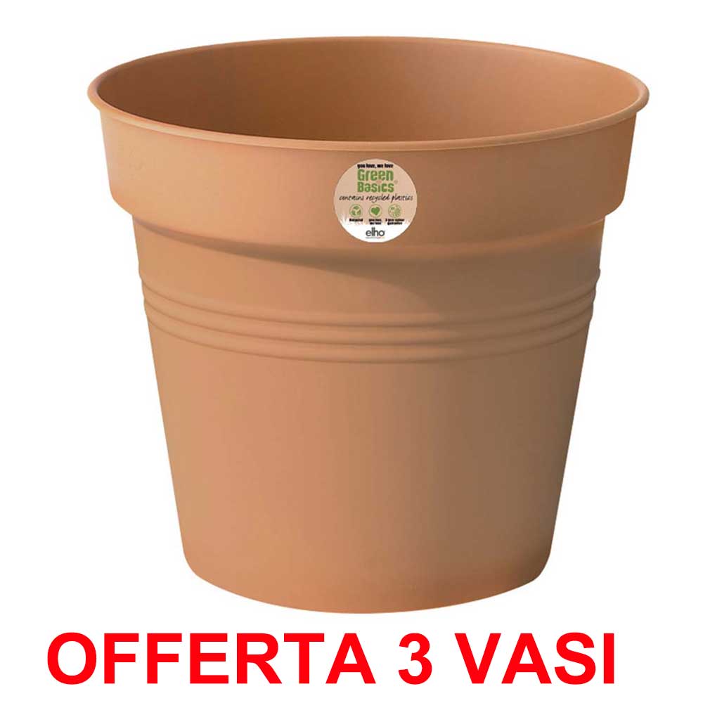 OFFERTA 3 VASO GREEN BASICS GROWPOT 35CM MILD TERRA