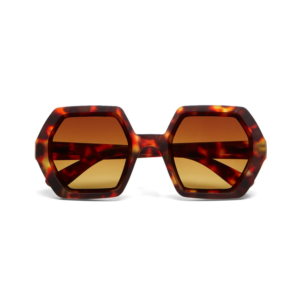 OCCHIALE DA SOLE ESAGONALE MODELLO EMMA CLASSIC HAVANA