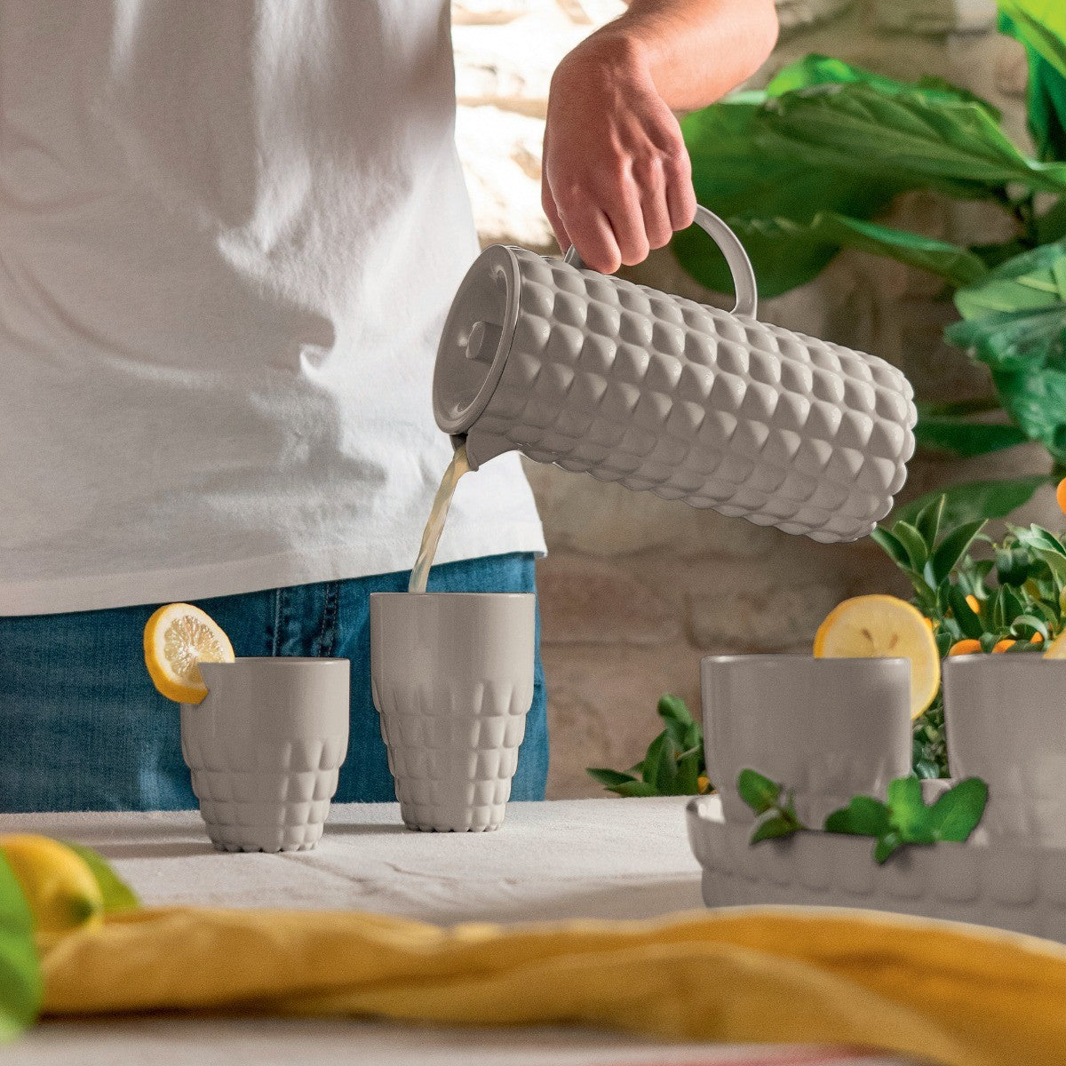 BICCHIERE ALTO 510 ML TIFFANY TORTORA D.9X13 CM