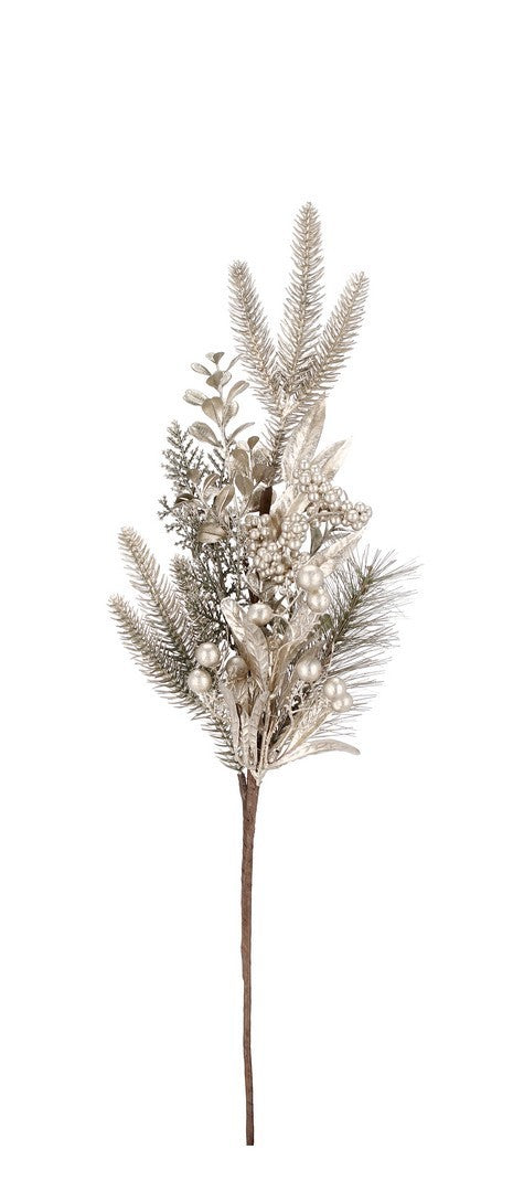 DECORAZIONE NATALIZIA, RAMO ADMIRAL CON BACCHE, H60CM
