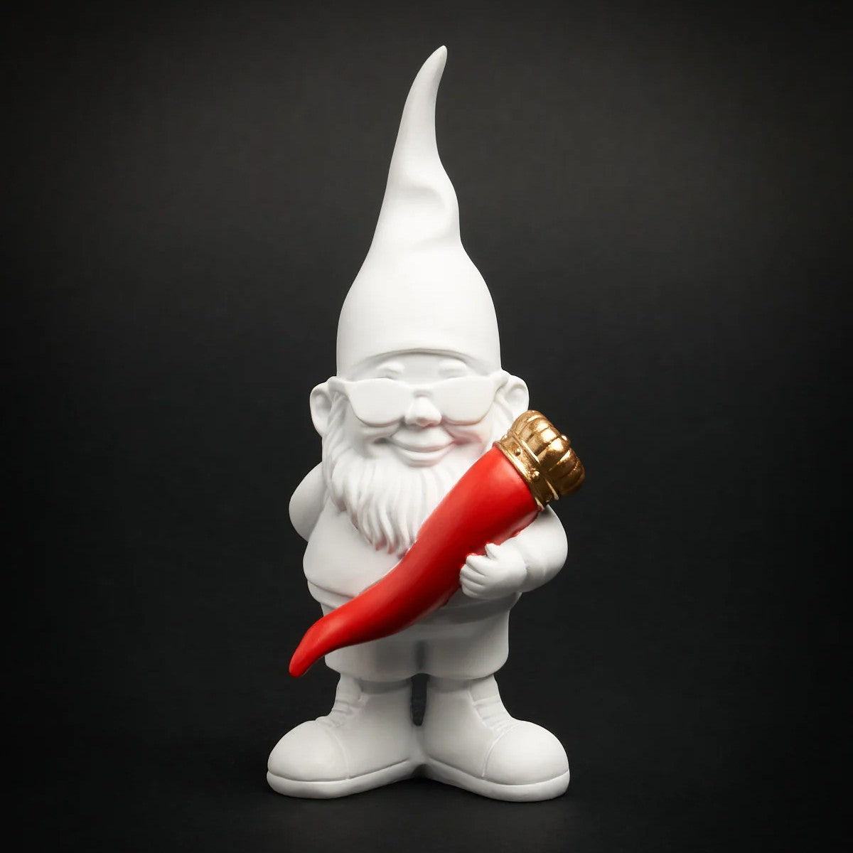 Statuetta nano Bernardo lucky bianco, 12 cm BLOGO