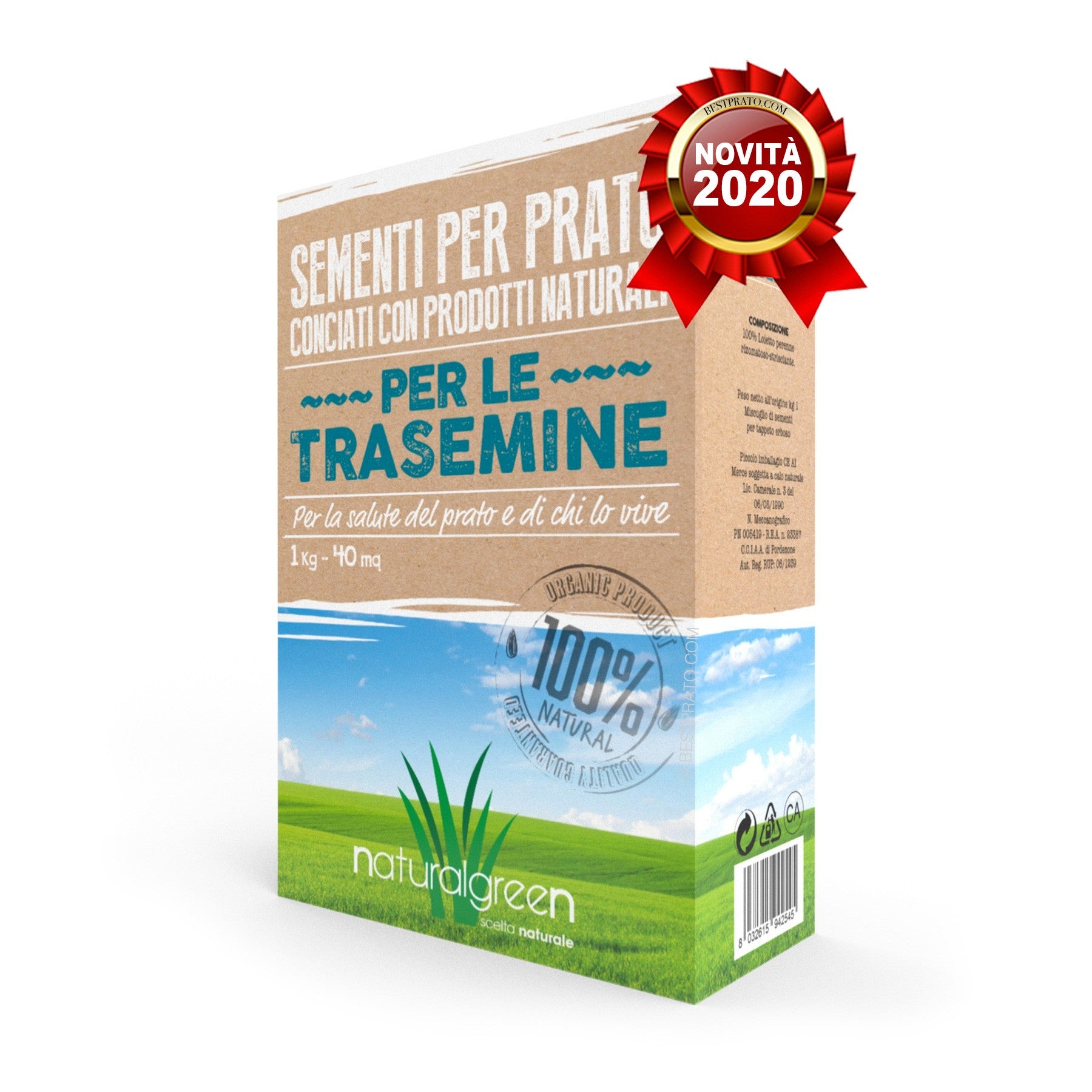 SEMENTI PER PRATO NATURALGREEN TRASEMINE 1KG