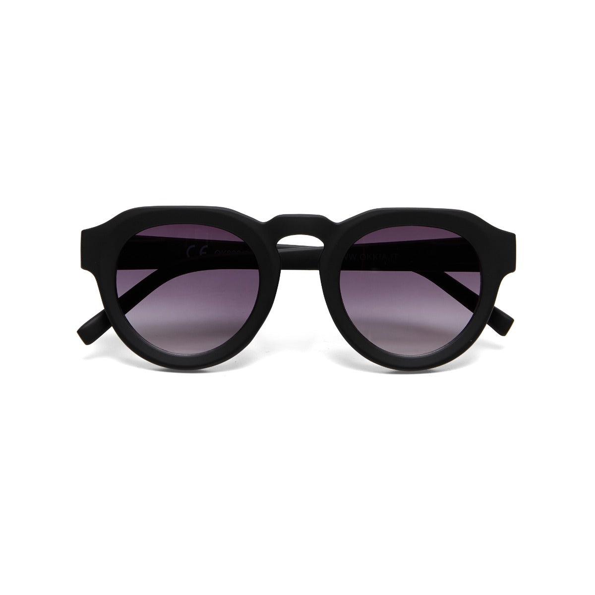 OCCHIALI DA SOLE ZENO ROUND BLACK